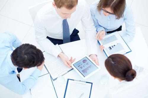 People around a conference table