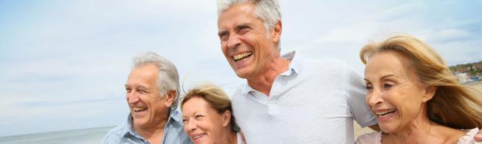 Two older couples (men & women)